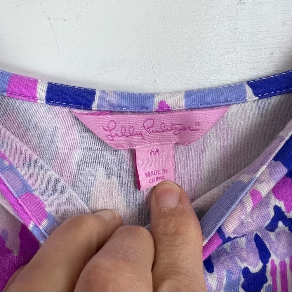 Lilly Pulitzer Medium Klea Shorts Romper Amethyst - Picture 4 of 8